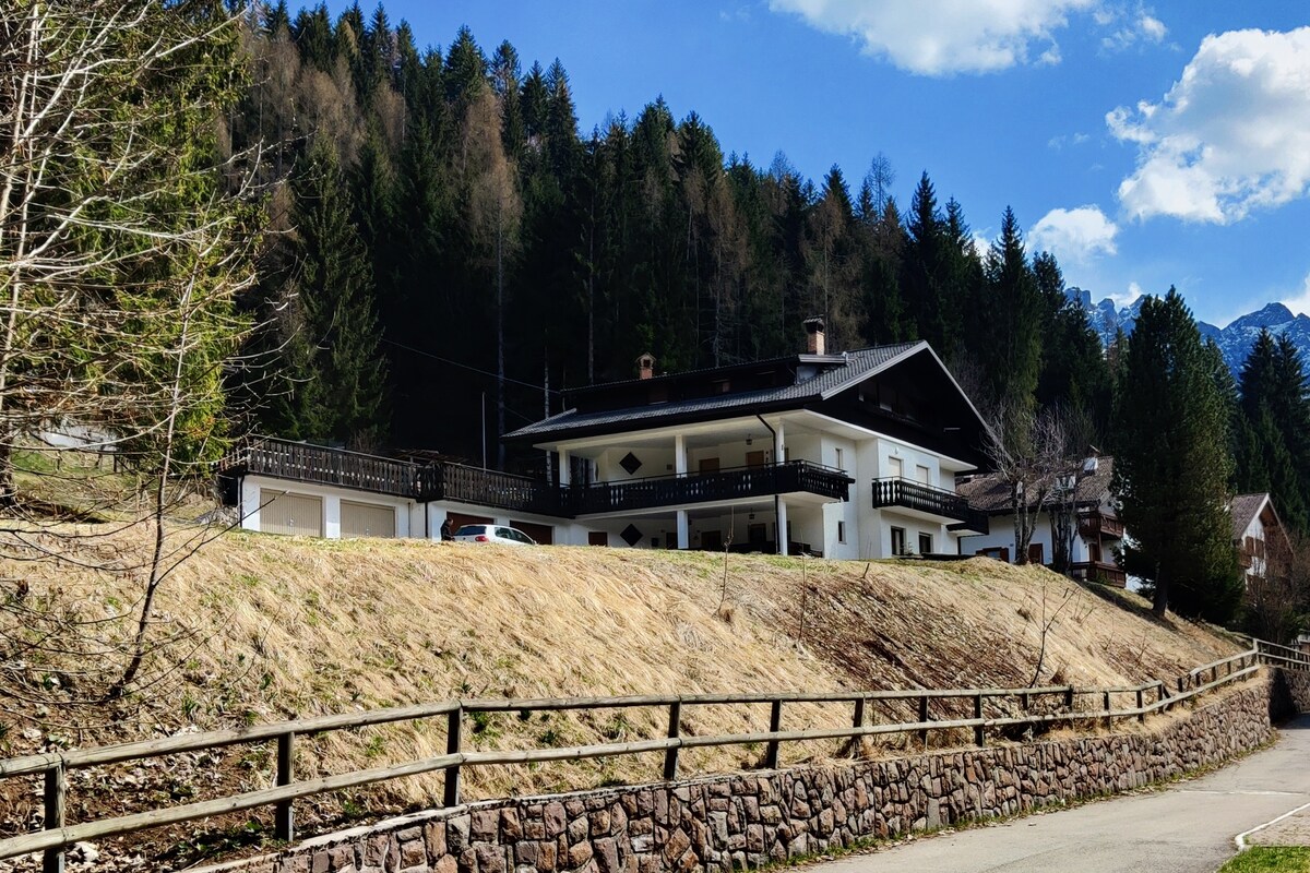 Falcade Dolomiti-La Quiete Mansarda panoramica