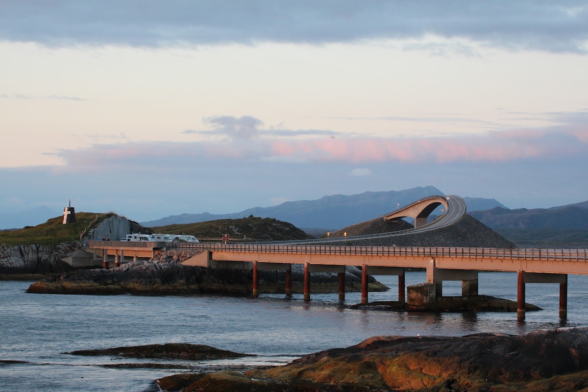 At the beautiful Atlantic Road