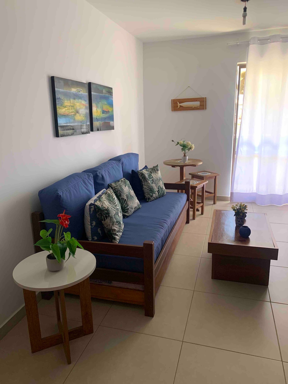 Apartamento Villas Village, acesso direto à praia.