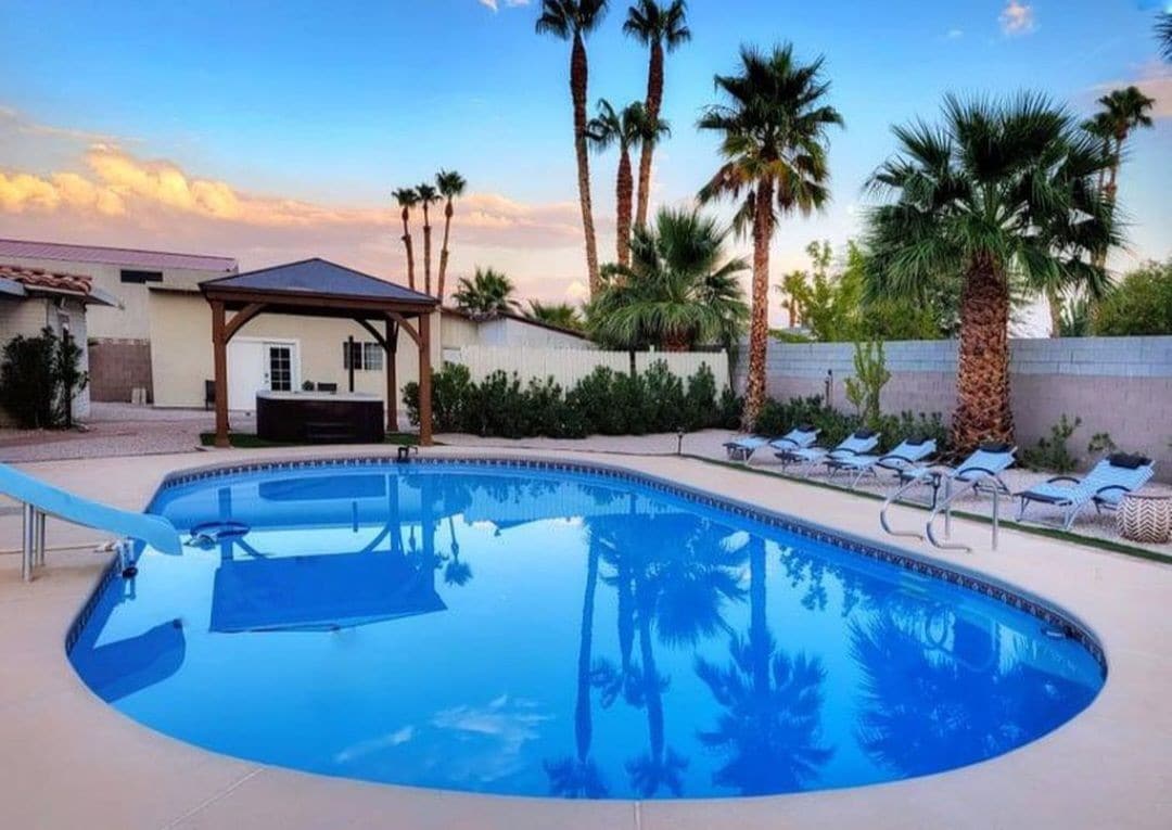 Majestic Vegas Pool Home w/Two Private Casitas!