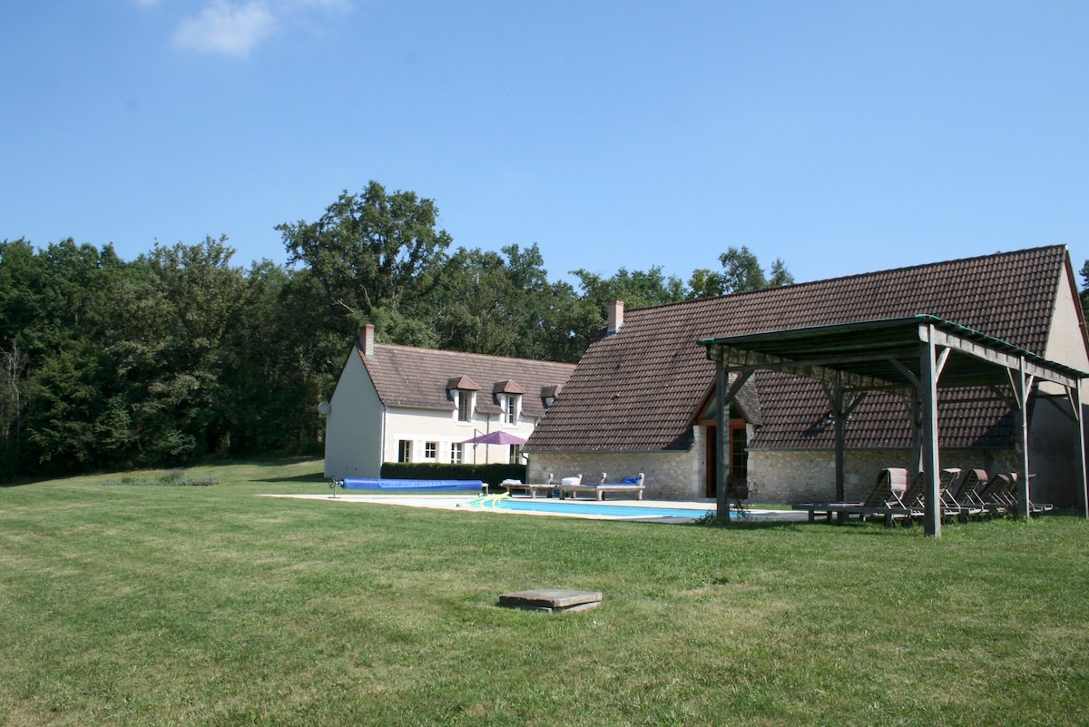 Maisons de charme,12 p,6 ch,6 sdb, piscine, Zoo