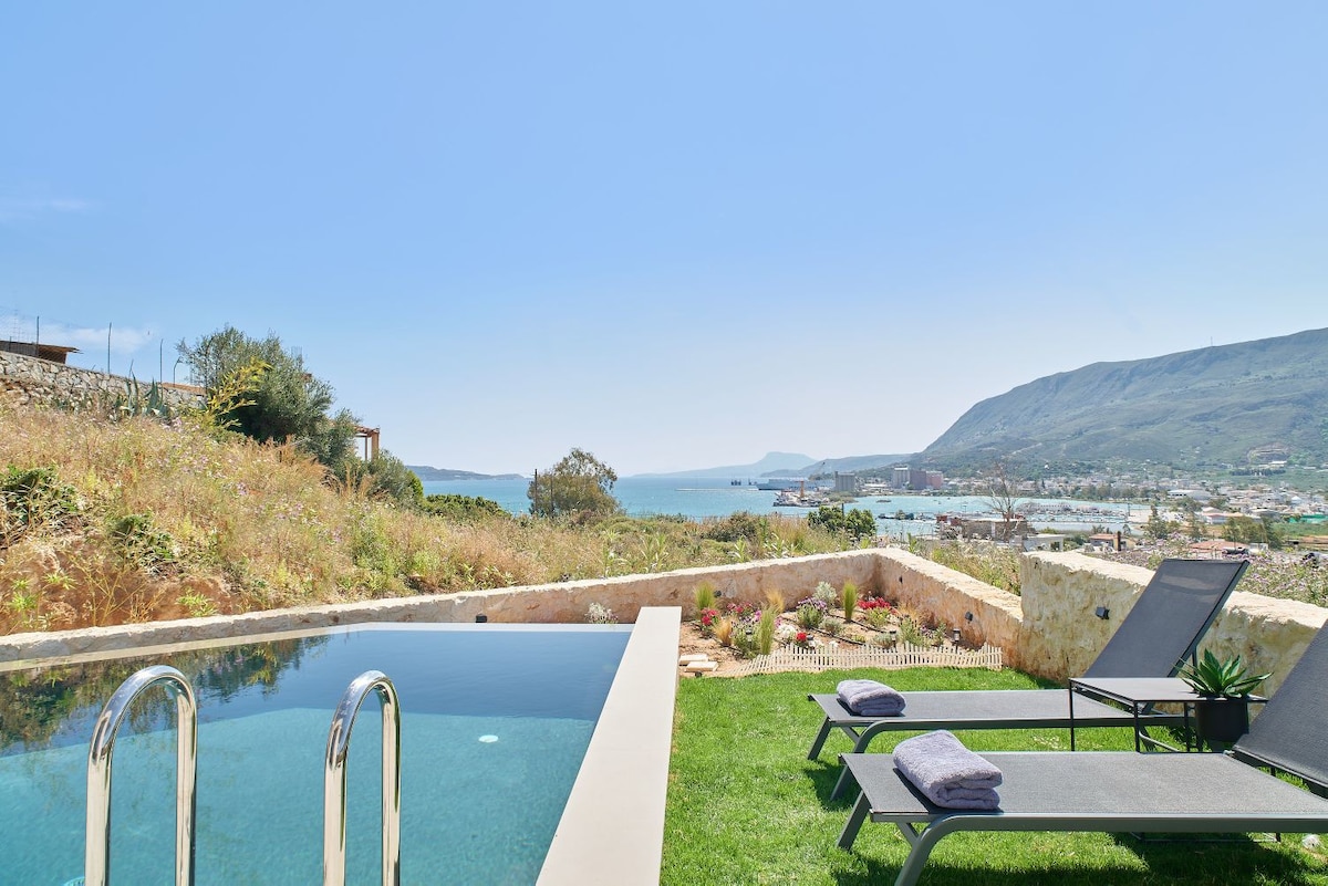 Thearia seaview luxury villa pool&views