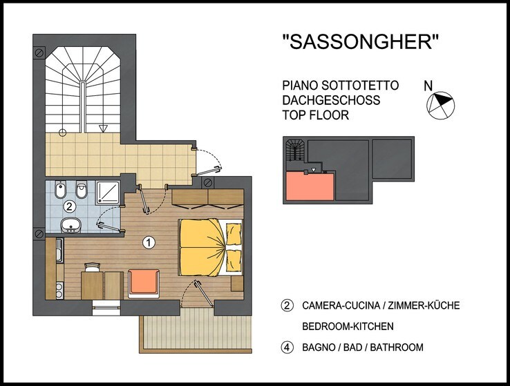 Sassongher公寓型住宅型住宅型