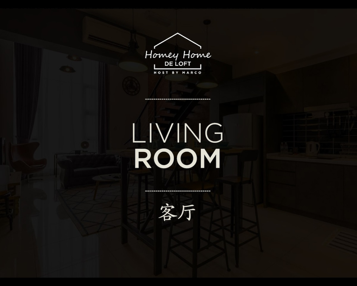 De Loft by HomeyHome ，可供4人入住，距离市中心3公里>吉隆坡城中城6公里>吉隆坡城中城