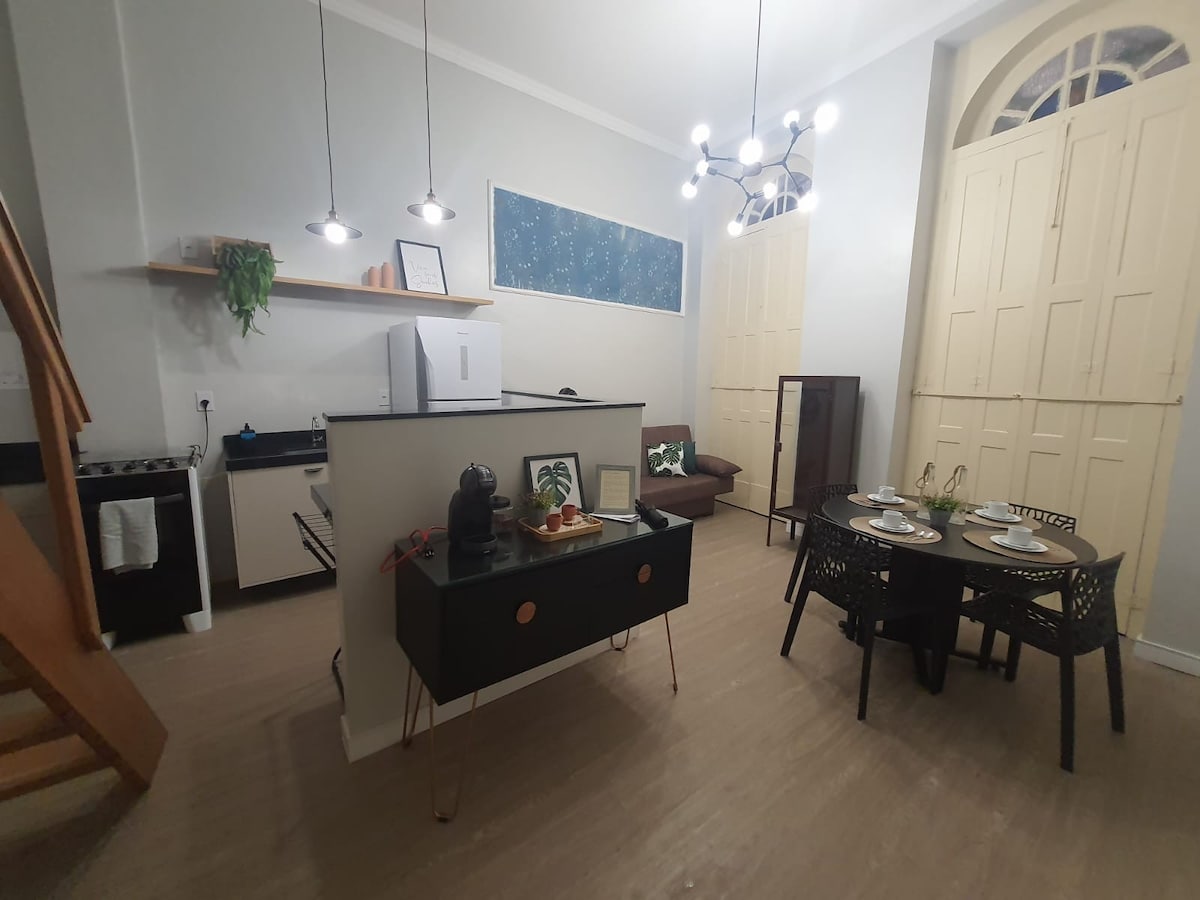 Loft em casarão na doca