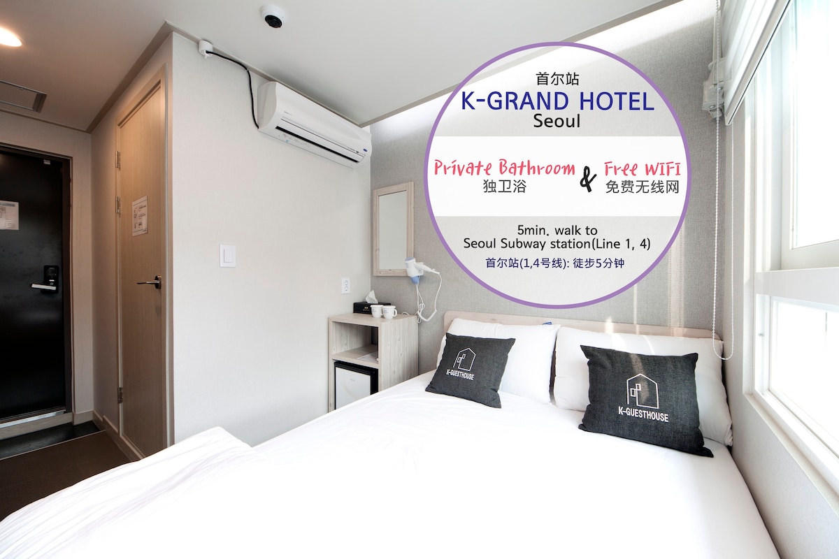 K-Grand Hotel首尔双人房