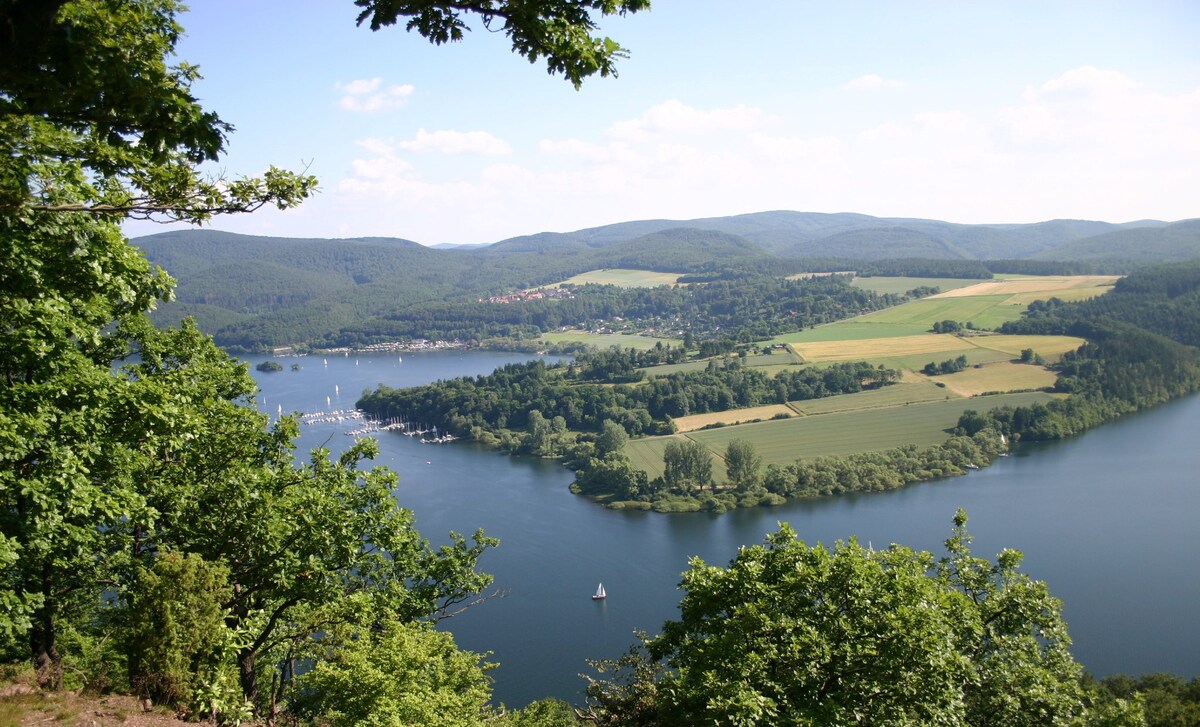 大自然保护区中的家庭住宅Kellerwald, Edersee