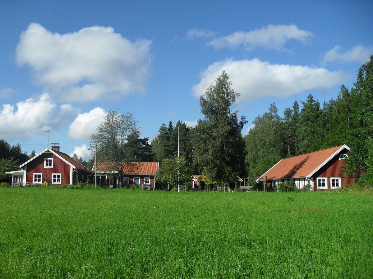 Lakeside studio close to the lake Helgasjön.