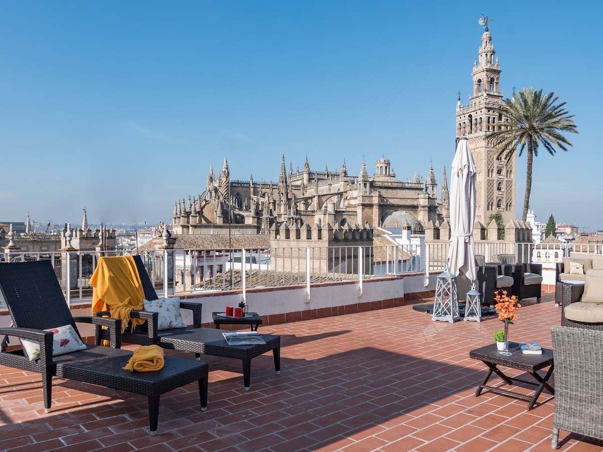 顶层公寓露台Giralda Views Puerta Principe