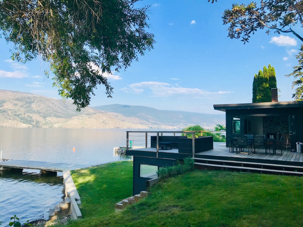 Okanagan Lakefront Home with Dock and Boat Lift