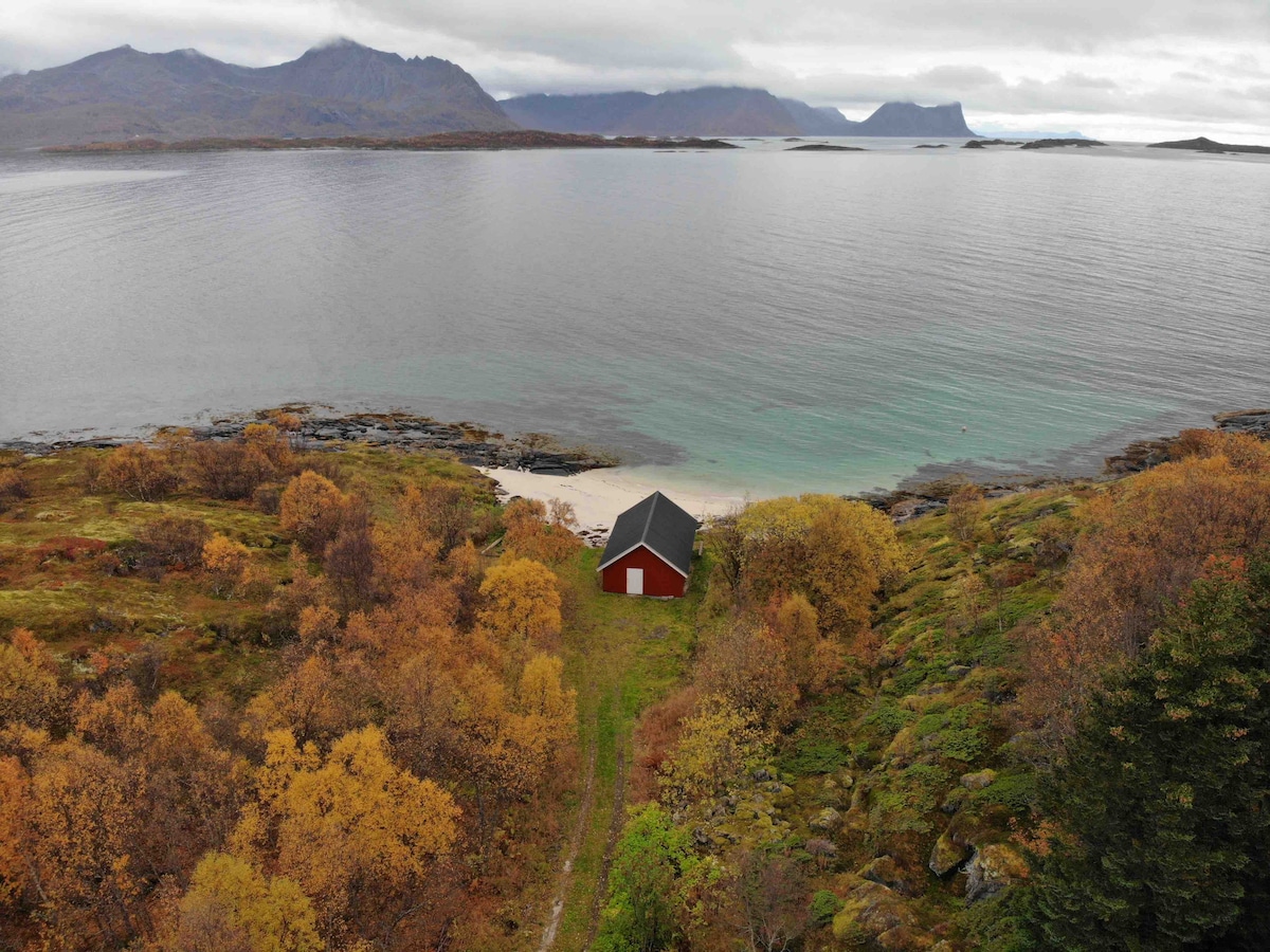 公寓，电动车充电器， Bøvær ， Skaland ， Senja。