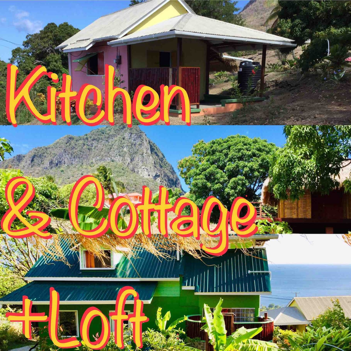 7th Heaven Kitchen & Cottage + Loft at Yukahu