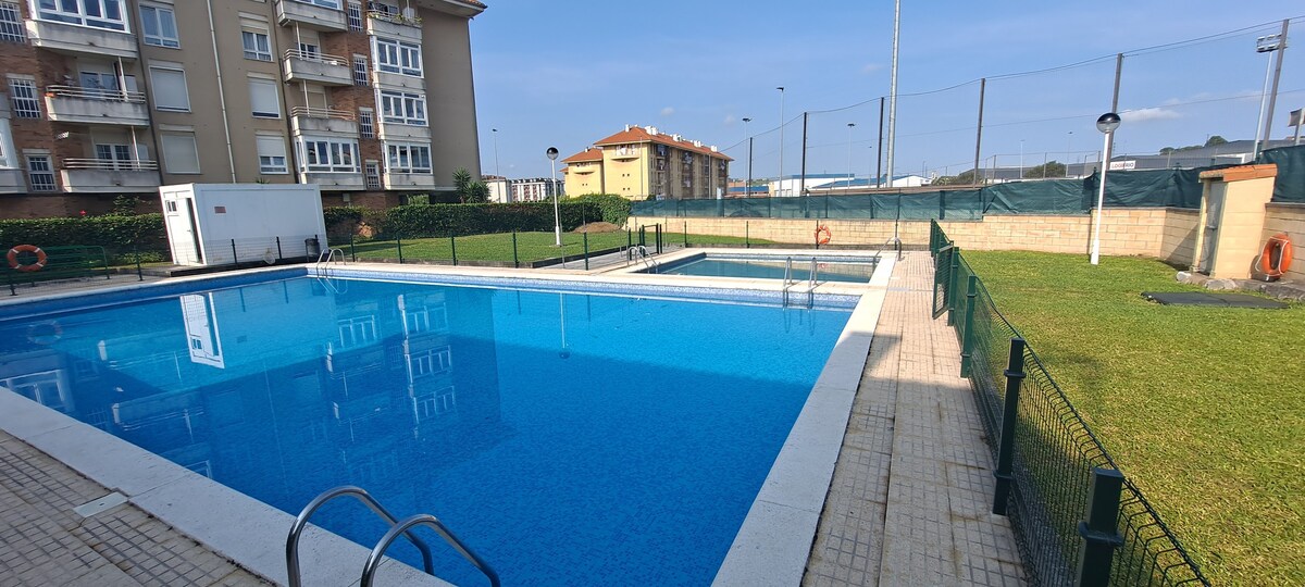 Apartamento con piscina a 5'del centro Santander