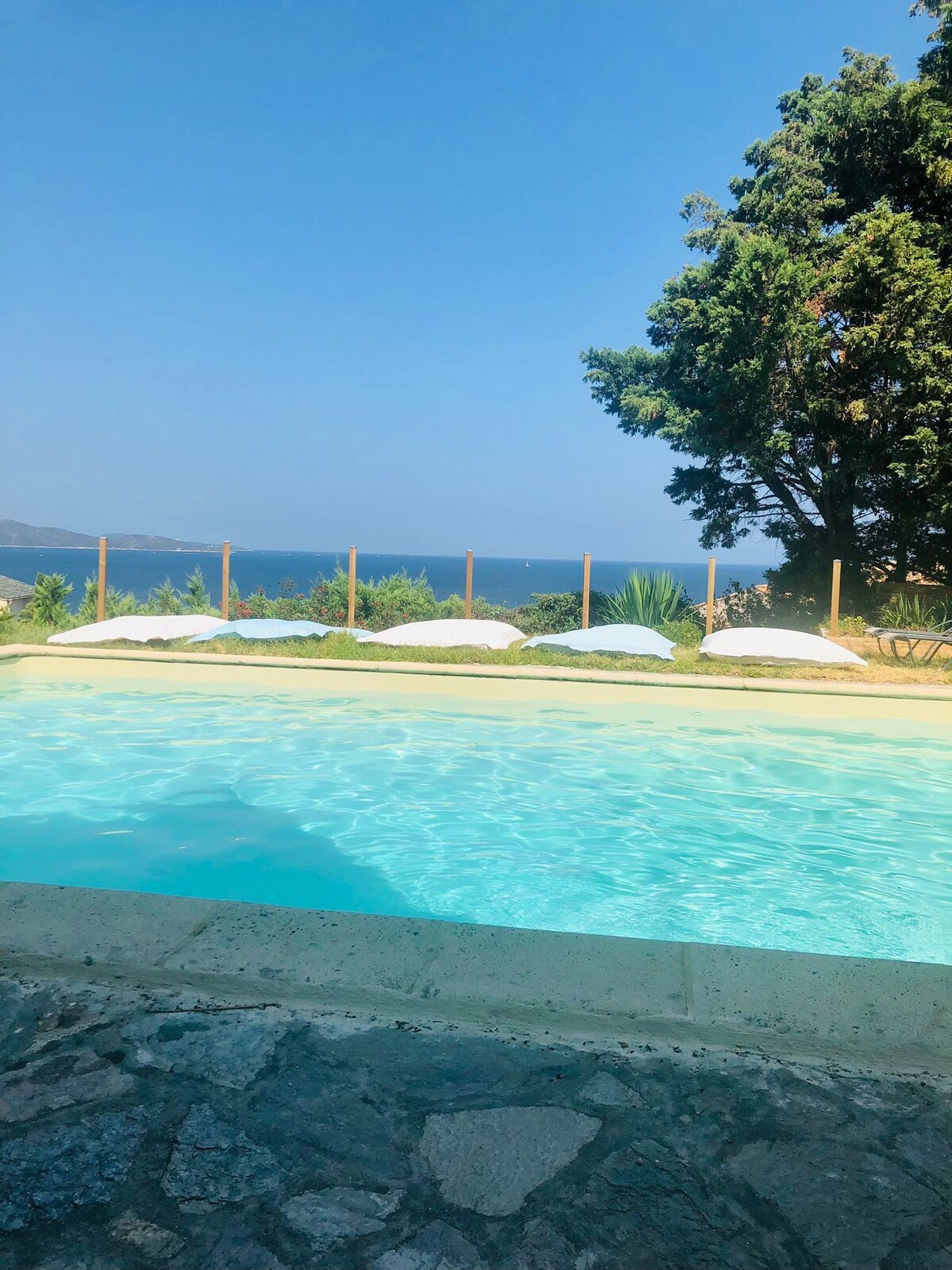 Saint Florent 10 p, piscine et superbe vue mer