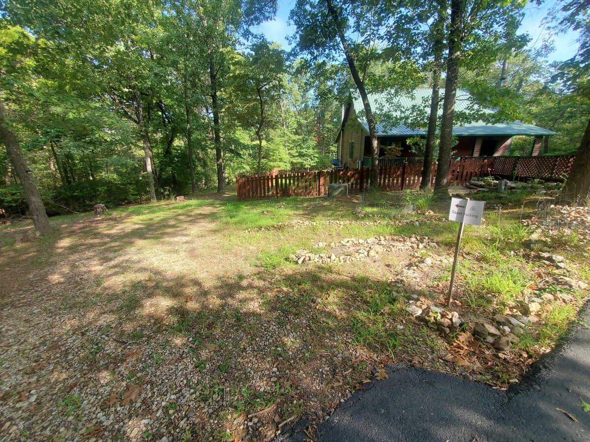 Full spacious basement in our cabin in the woods