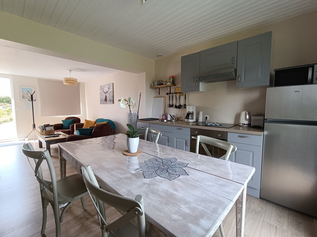 Gîte du chêne 4 personnes, spa et sauna privés