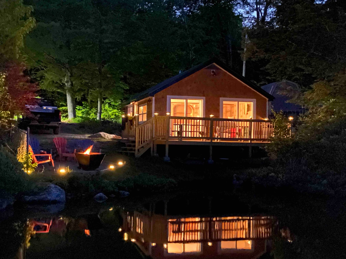 Lakeside camp near Acadia National Park