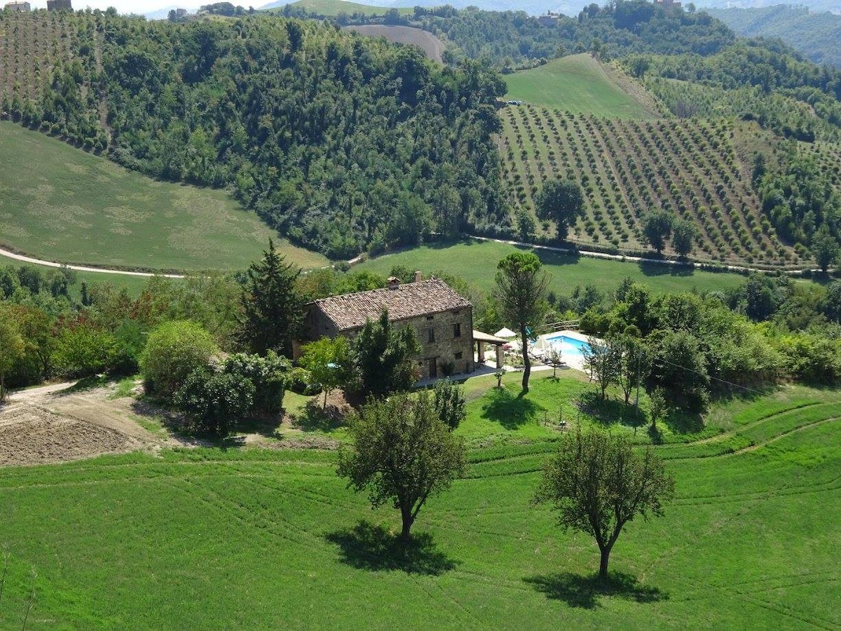Ca La Piera、Pesaro和Urbino ，安静的庄园