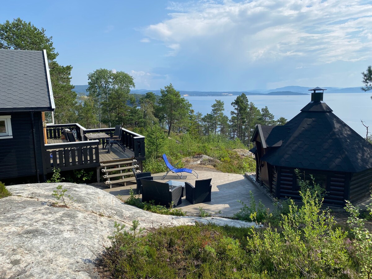 宽敞的海滨小屋，景色迷人