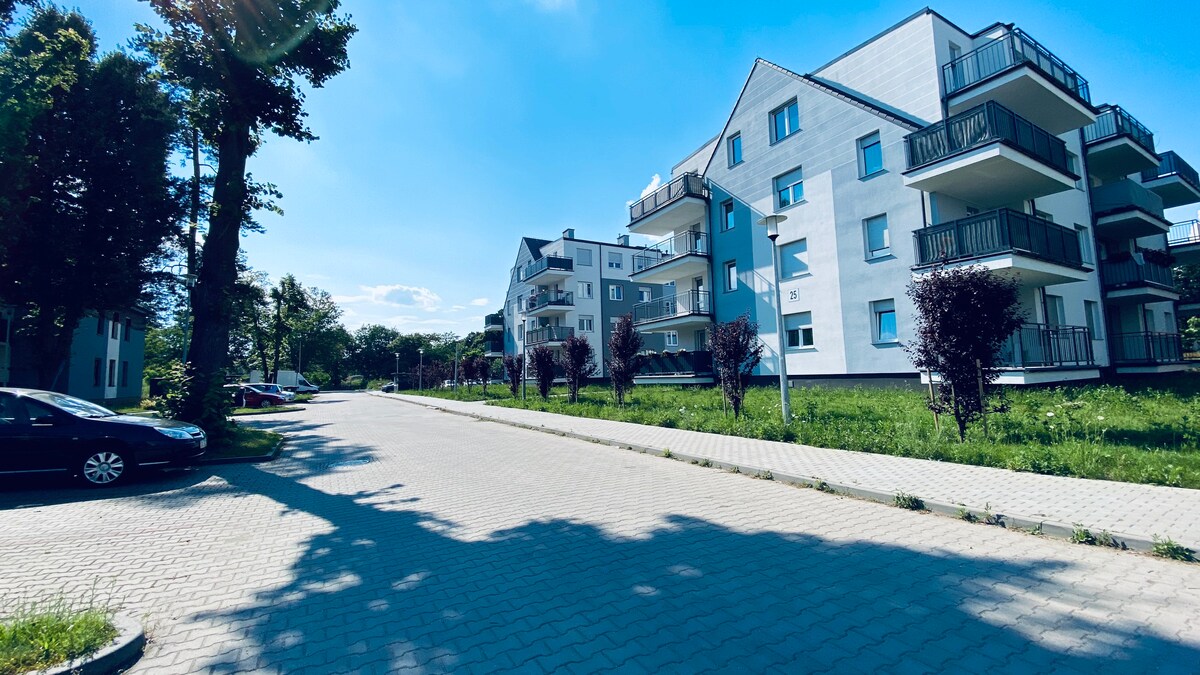 Apartament Dleux 6 Legnica 2 sypialnie +停车