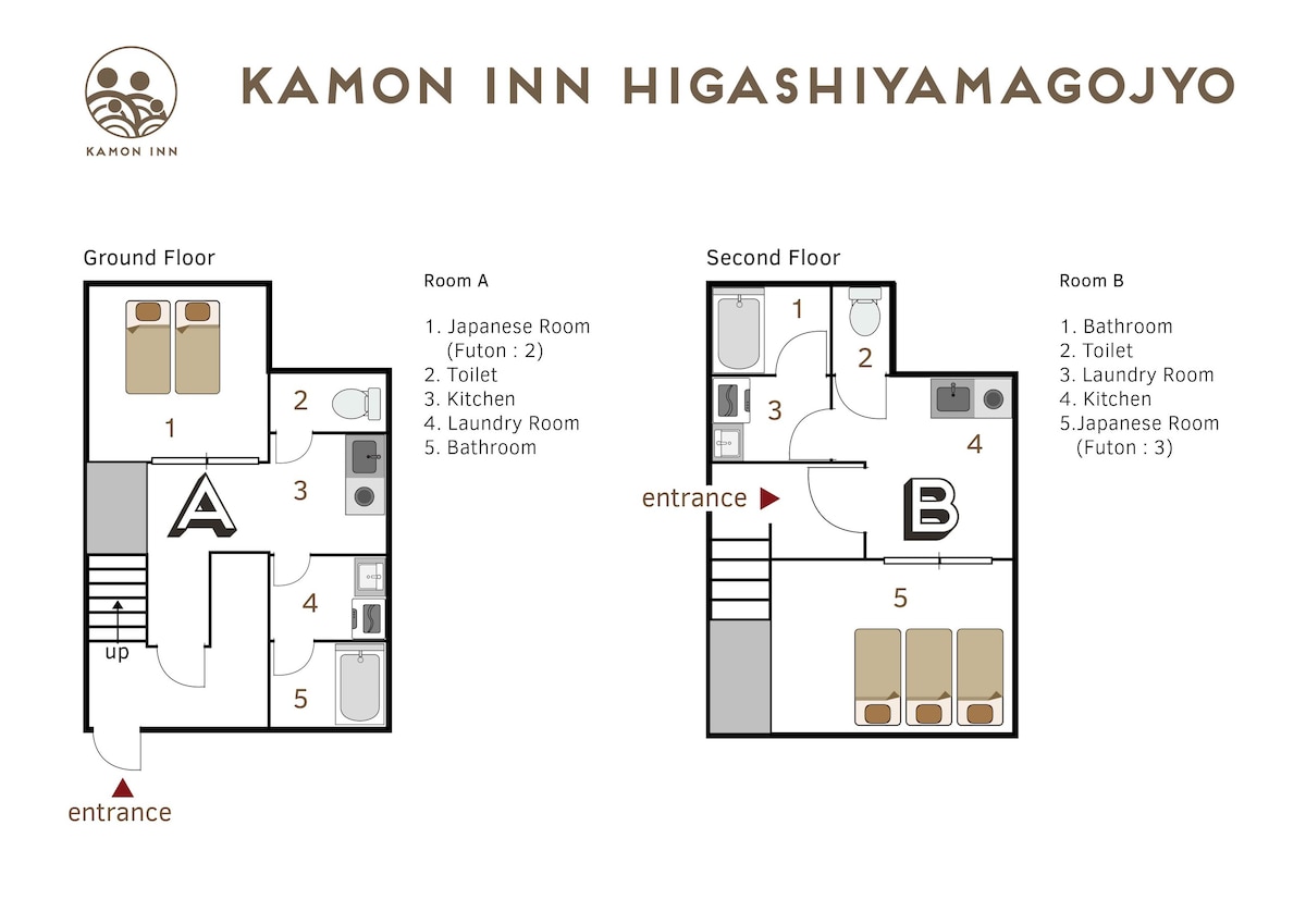 Kamon Inn Higashiyama Gojo【房间B】|设计师之家