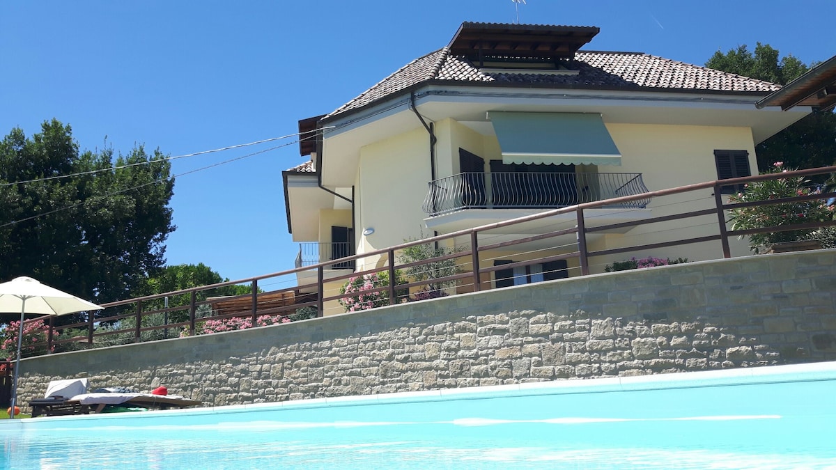 带泳池的房源， 1楼， Cerqueto别墅