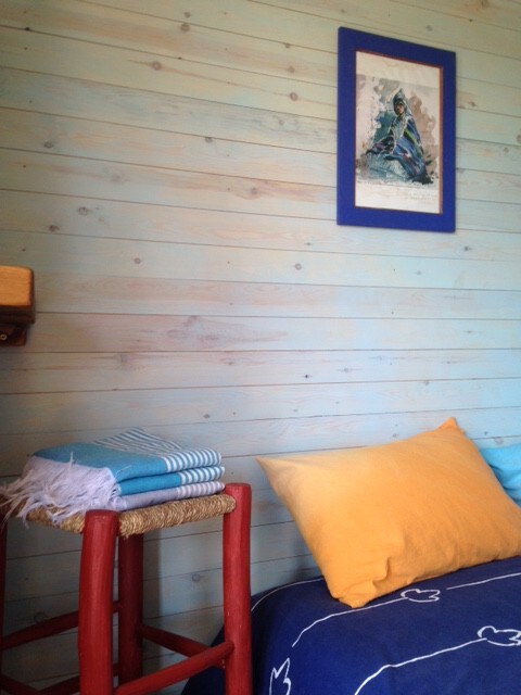 Cabane bleue en bois (2/3 pers) Bedobled