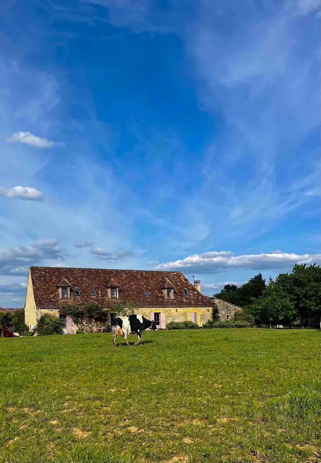 带Hotuzzi的B&B。 La Ferme de la Croix, Périgord