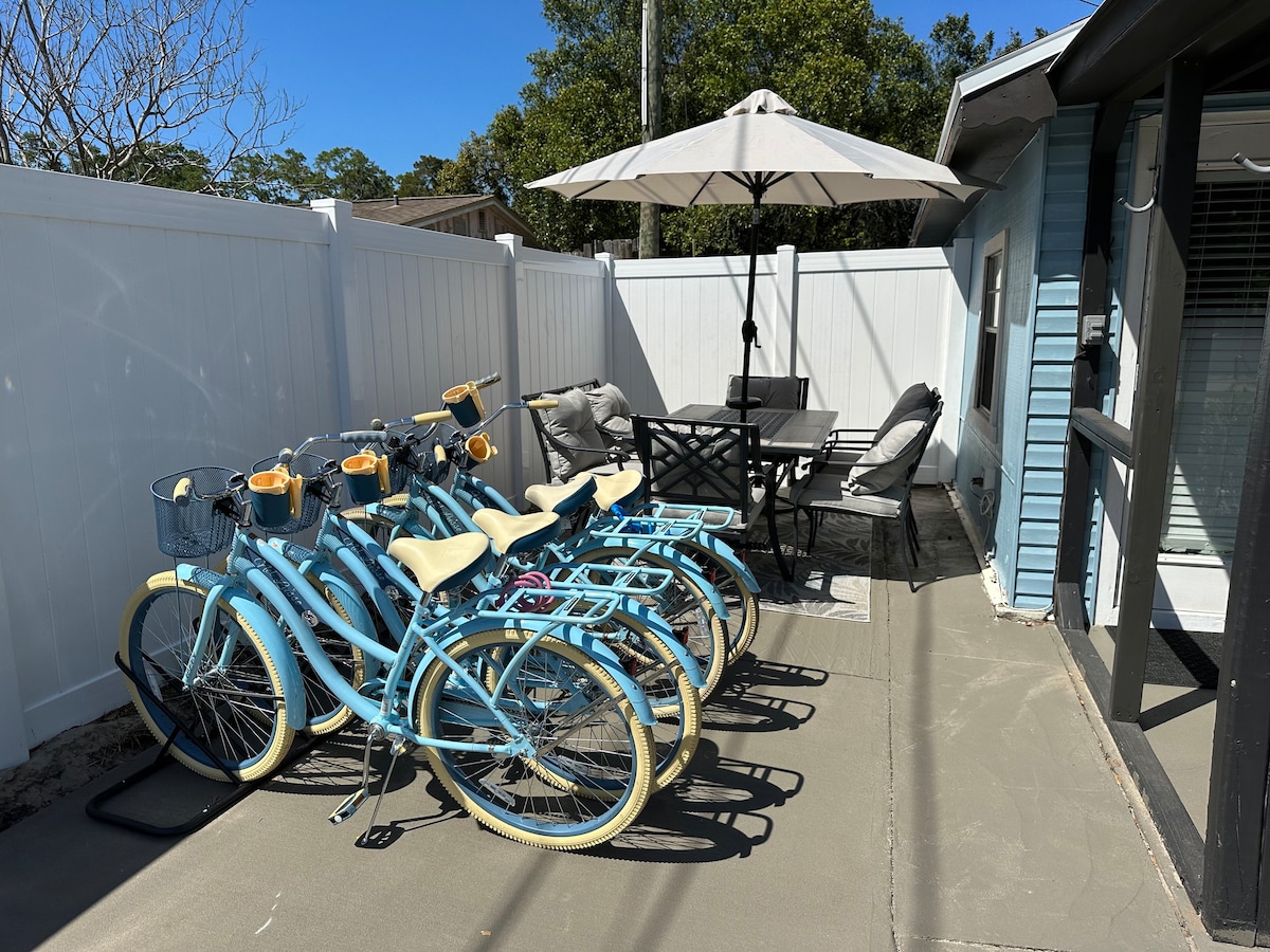 沿海小屋1318 -自行车和海滩用品！