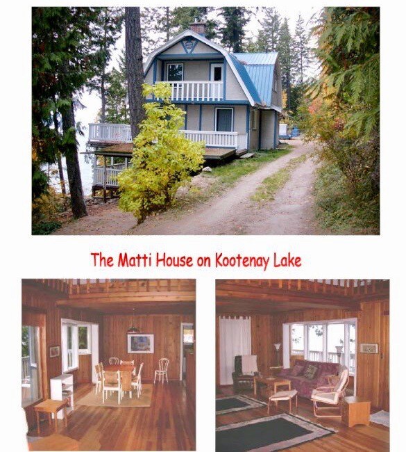 Kootenay湖上的Matti House和Marina