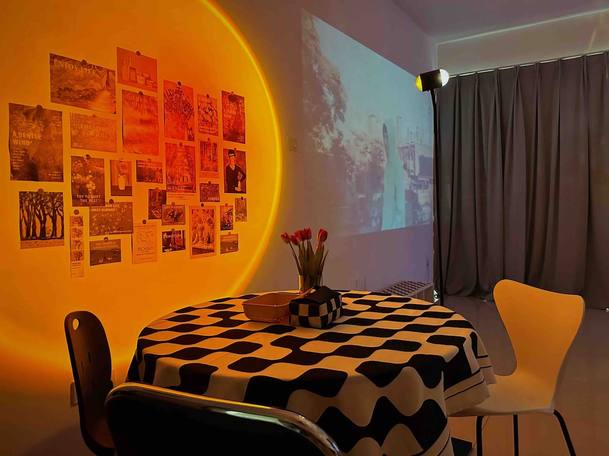 带Netflix无线网络投影仪的舒适单间公寓@ MountAustin