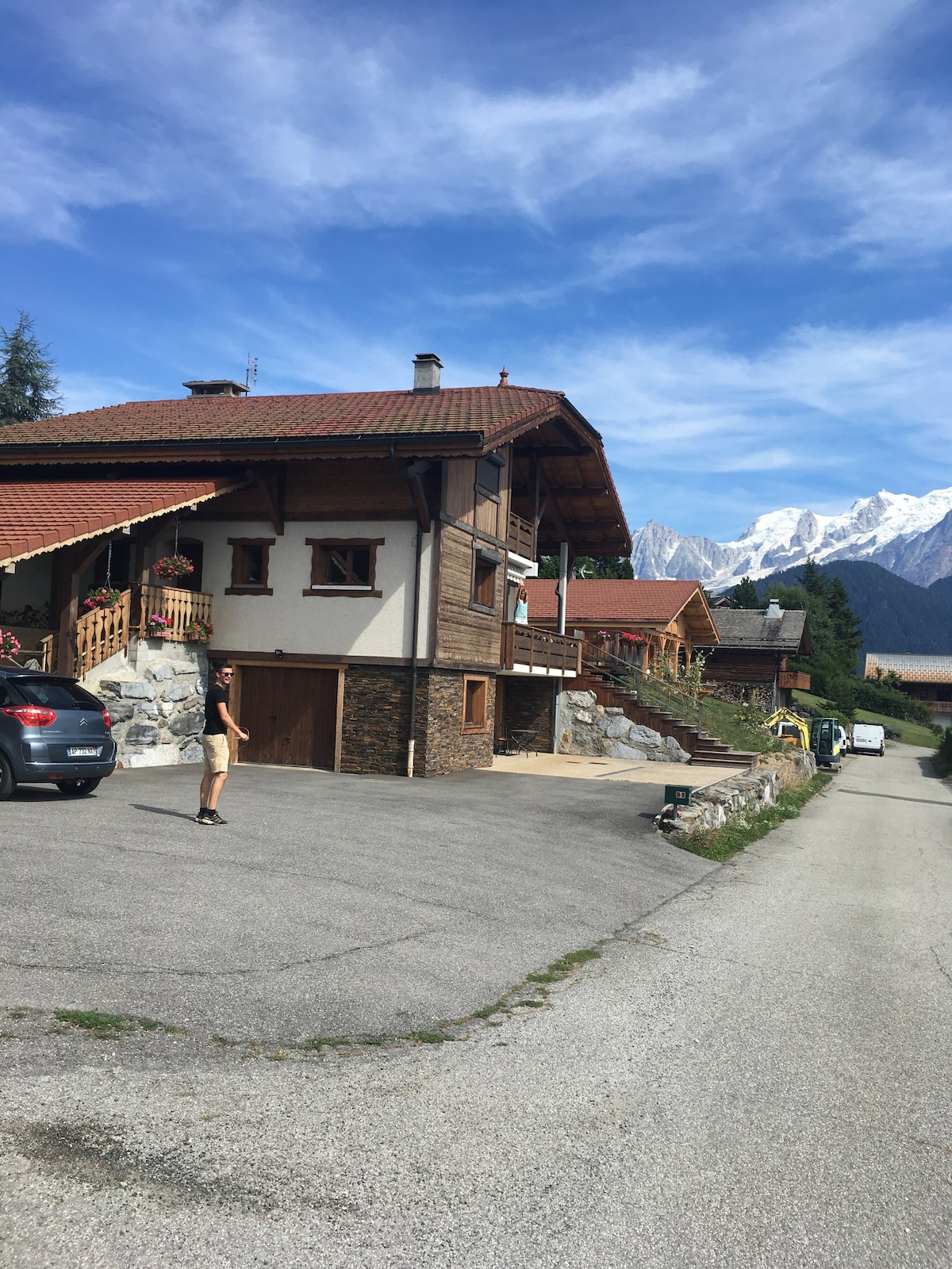 面向勃朗峰（ Mont Blanc ）的迷人公寓