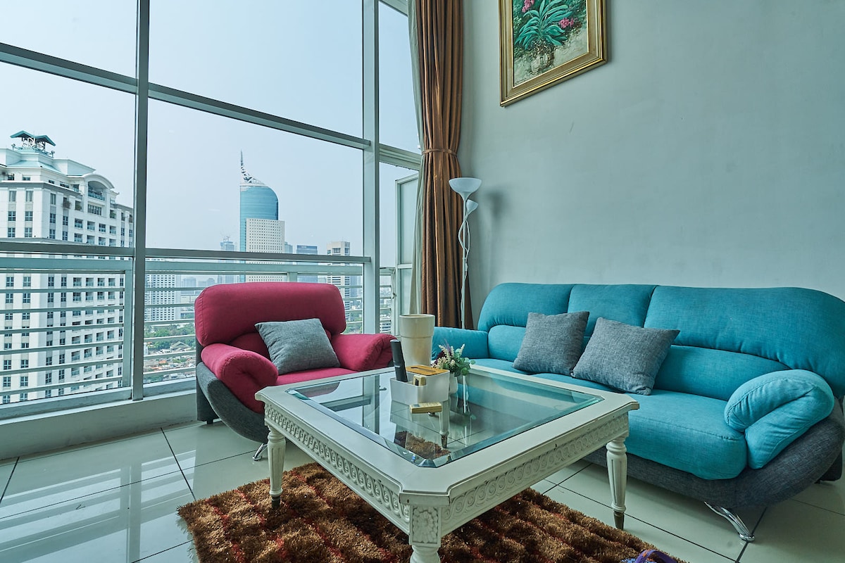 3张床Vibrant Loft at CityWalk Mall - Sudirman