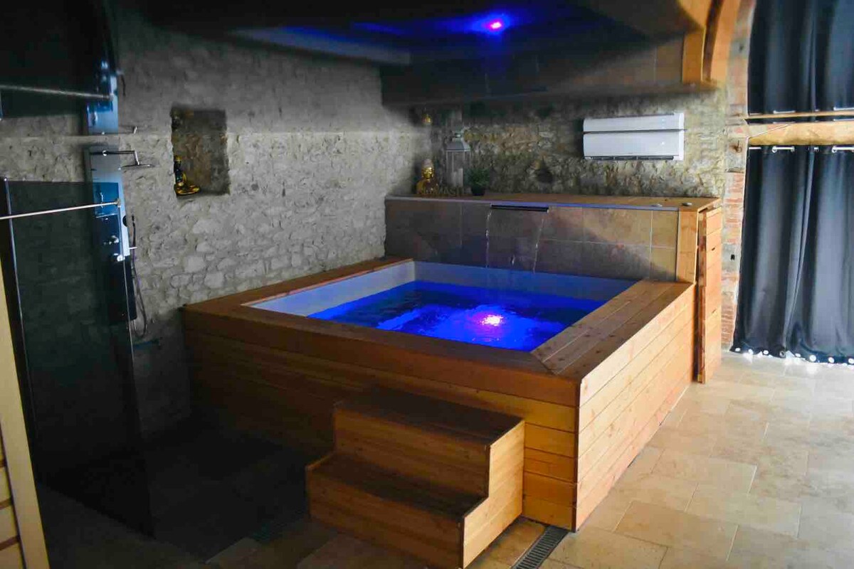 Maison a la ferme avec jacuzzi et sauna