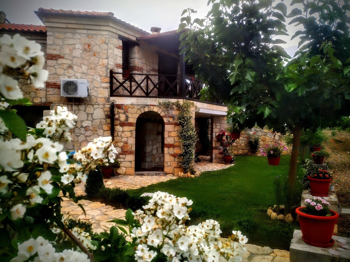 A Beautiful Traditional Stone Villa in Chalkidiki