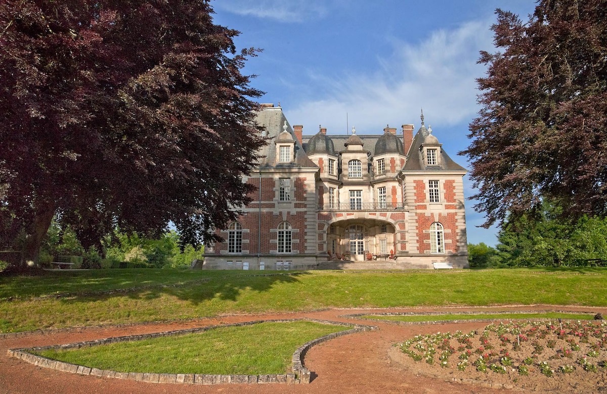 Chambre double dans le château de Joyeux