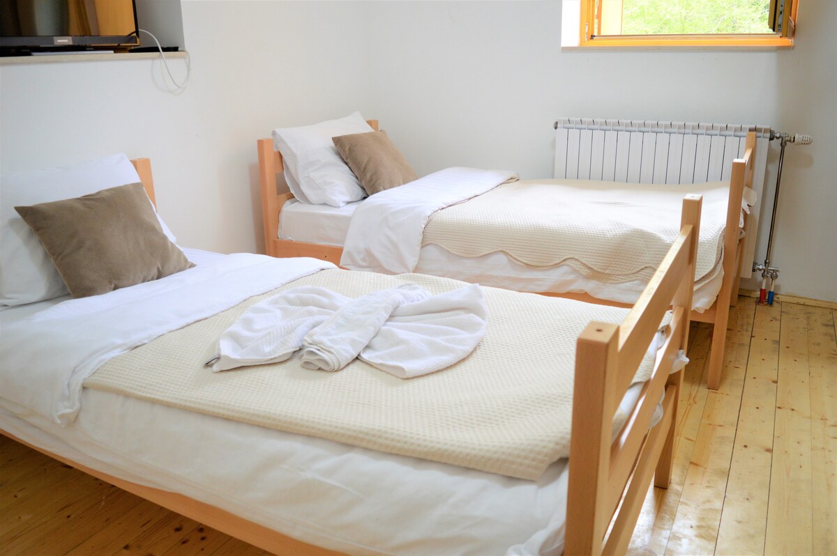 Mountain twin room in Korab Trnica Resort