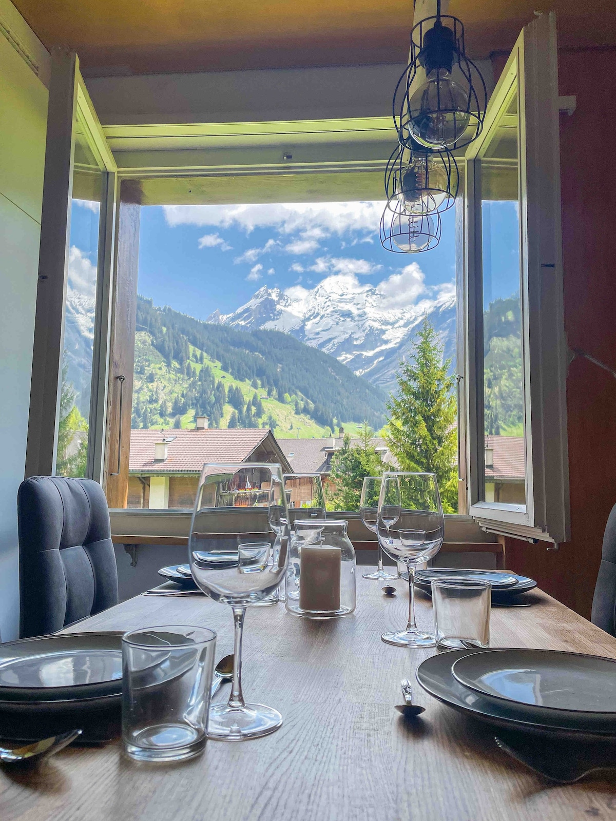 瑞士阿尔卑斯山旅馆