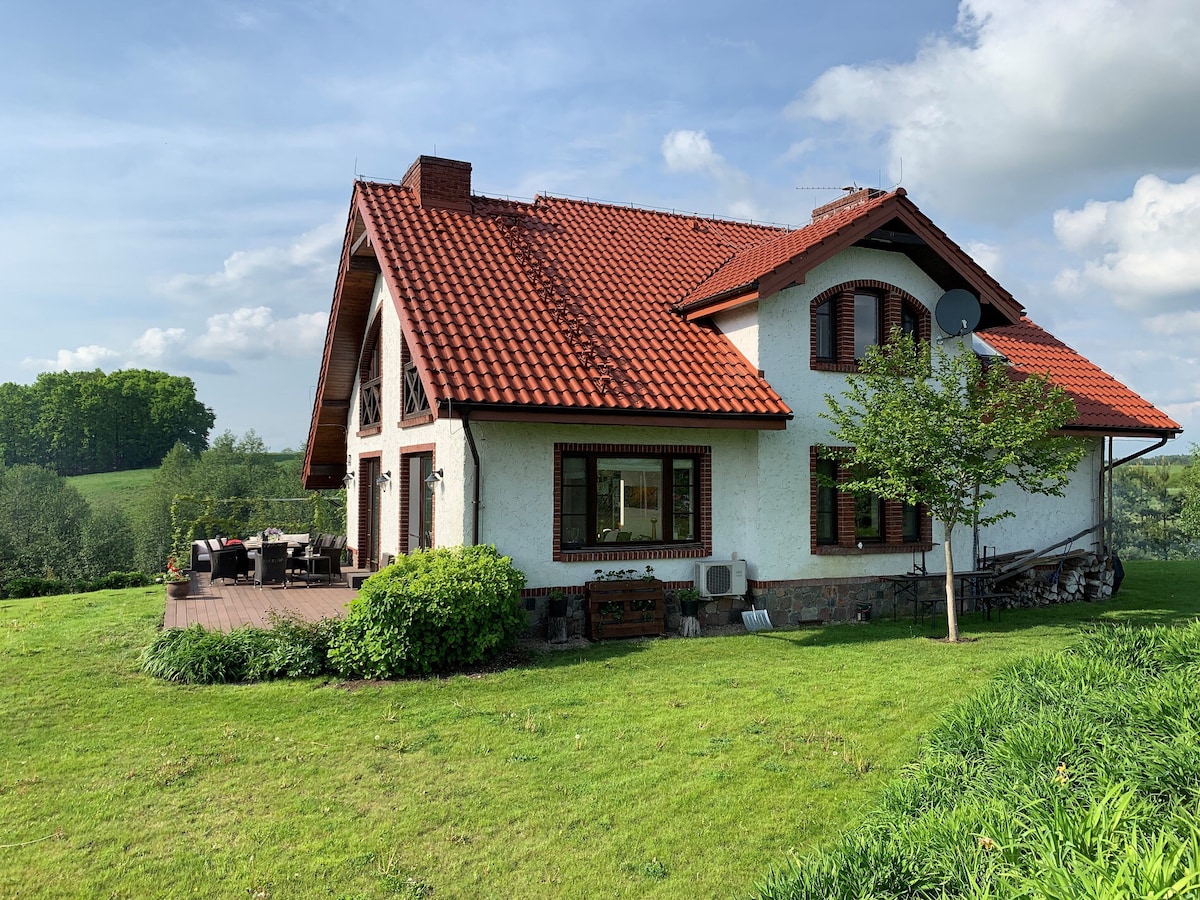 Lakefront Pool House Beautiful Garden Mazury