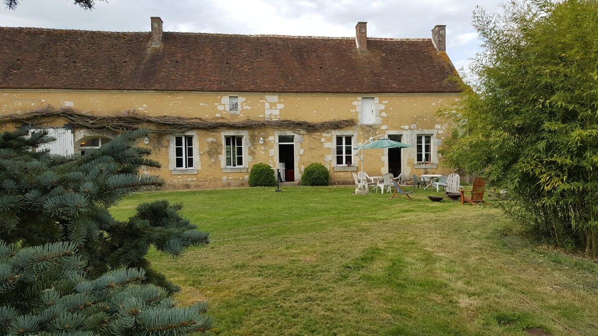 A farmhouse in the countryside