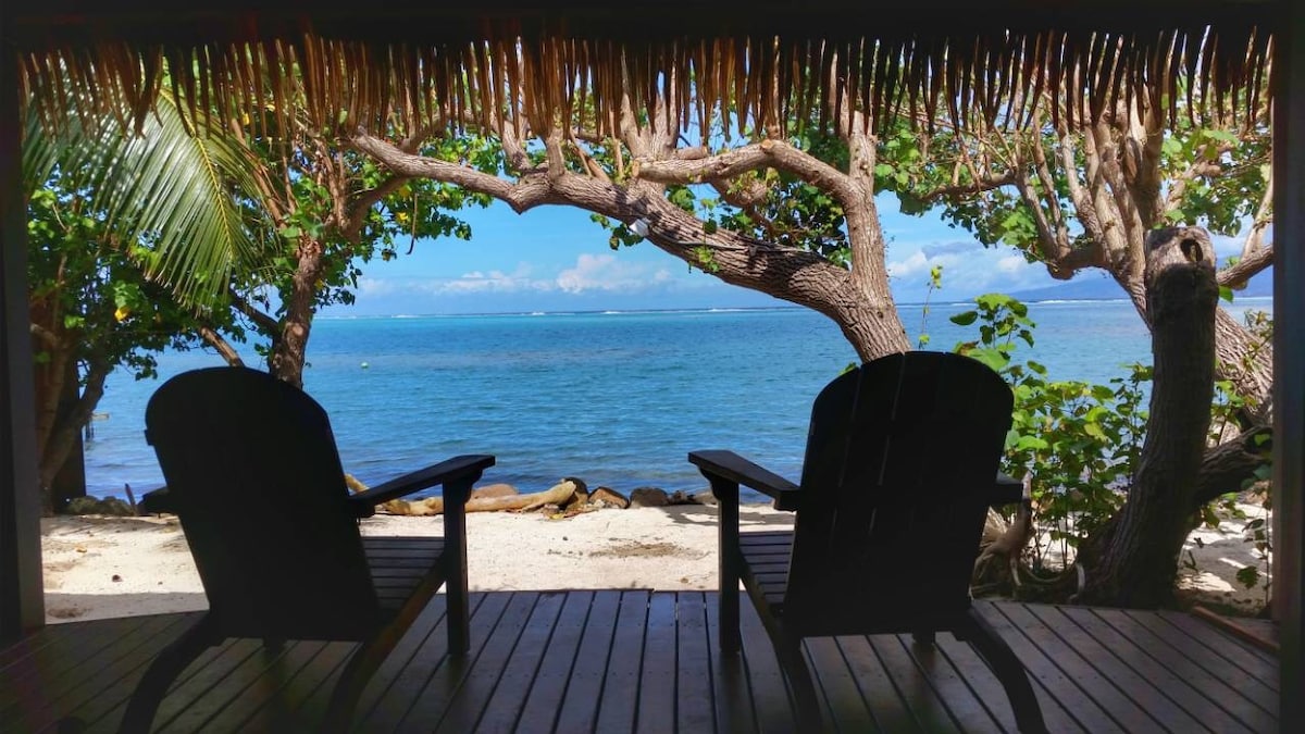 Bungalow "RAHITI" bord de mer , MOOREA