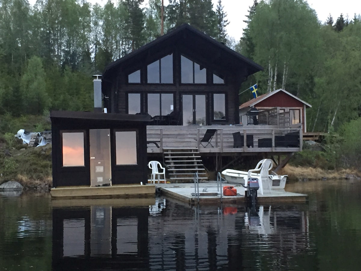 Arvika Glava Glaskogen Timmerstuga Älgsjön