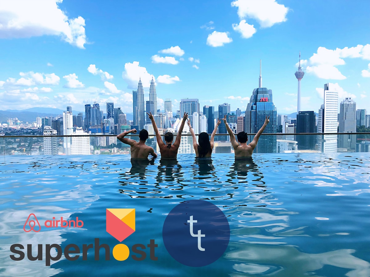 【消毒的】✦吉隆坡市✦和平✦情侣套房✦InfiPool