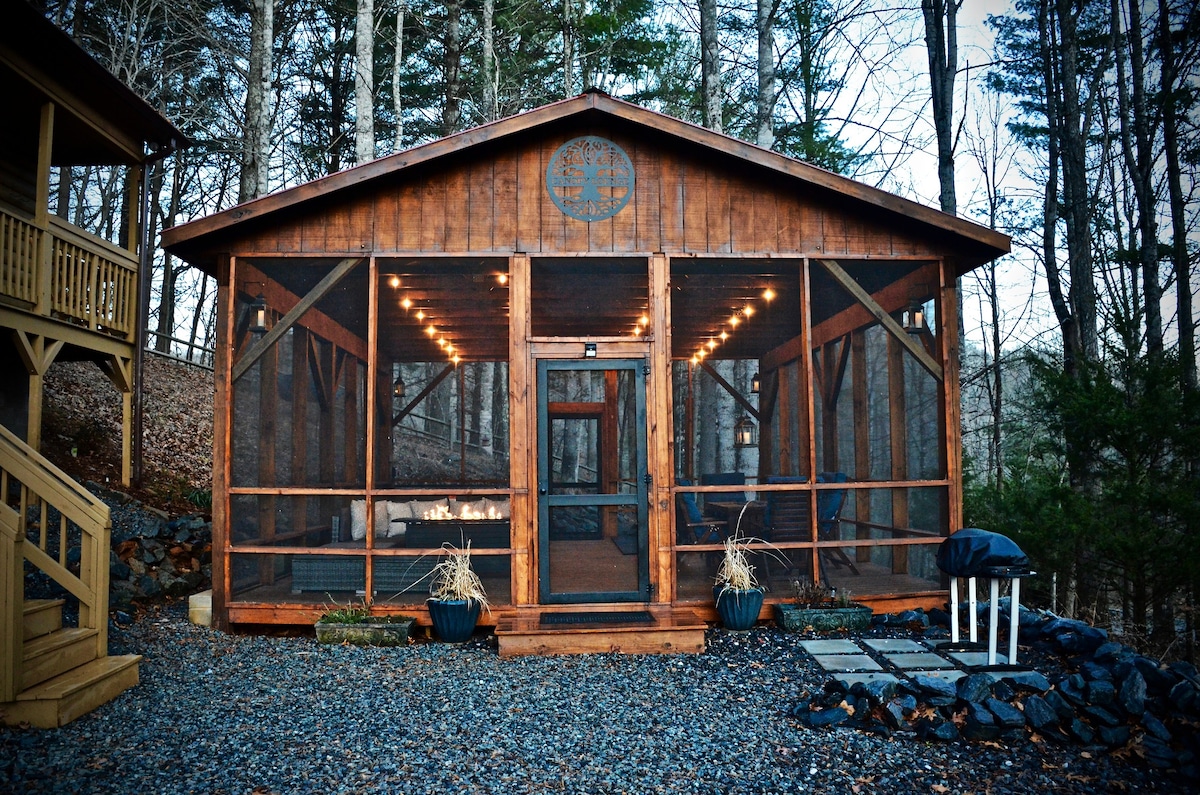 托德的小木屋-热水浴缸、景观、休息室