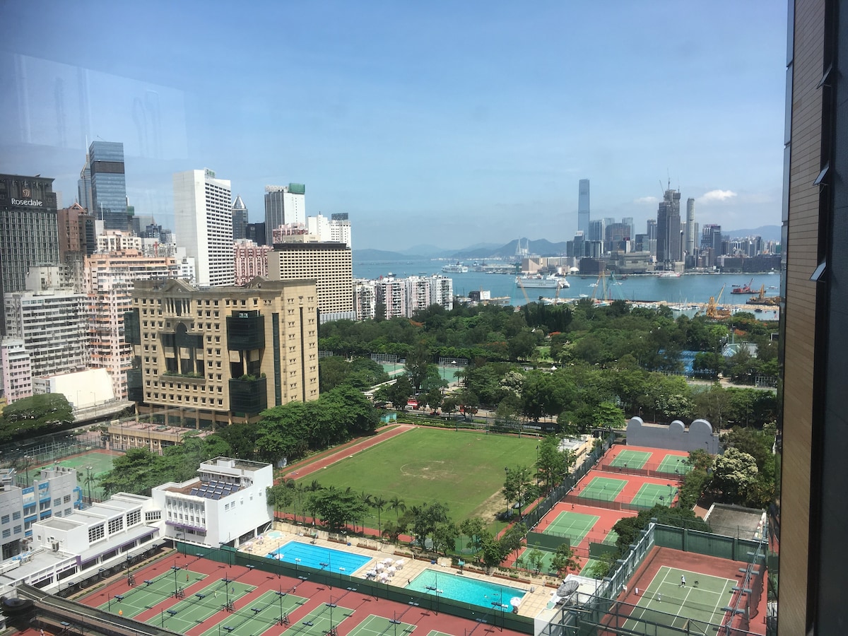 港景公寓，安静，位于Causewaybay市中心