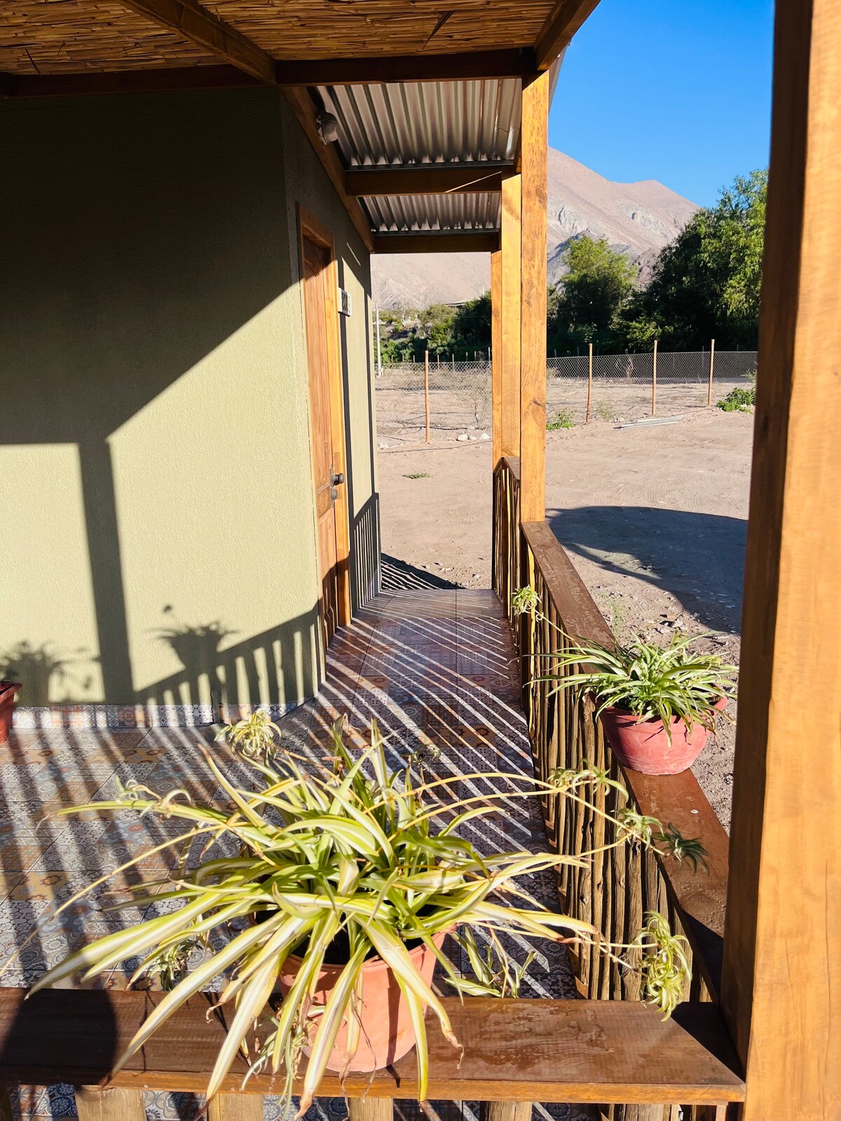 Casa cabaña con terraza “El Durazno”