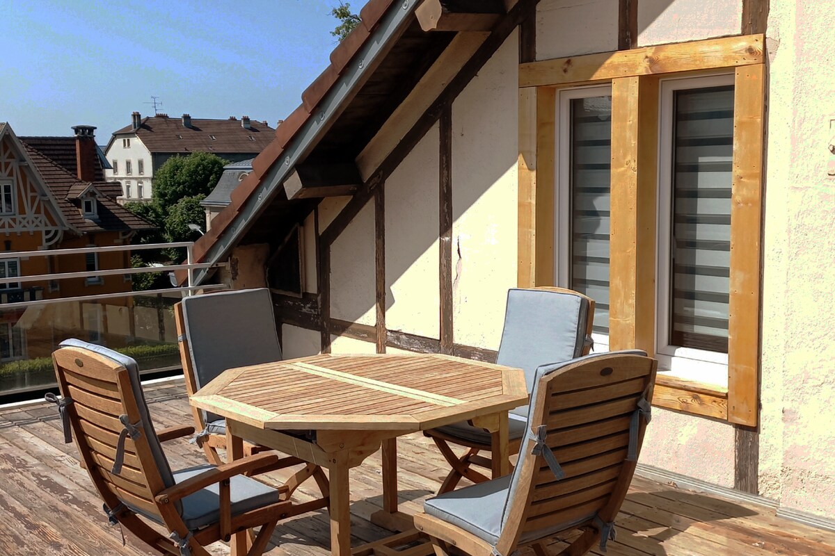 Appart-terrasse Parking privé Meublé tourisme 4*