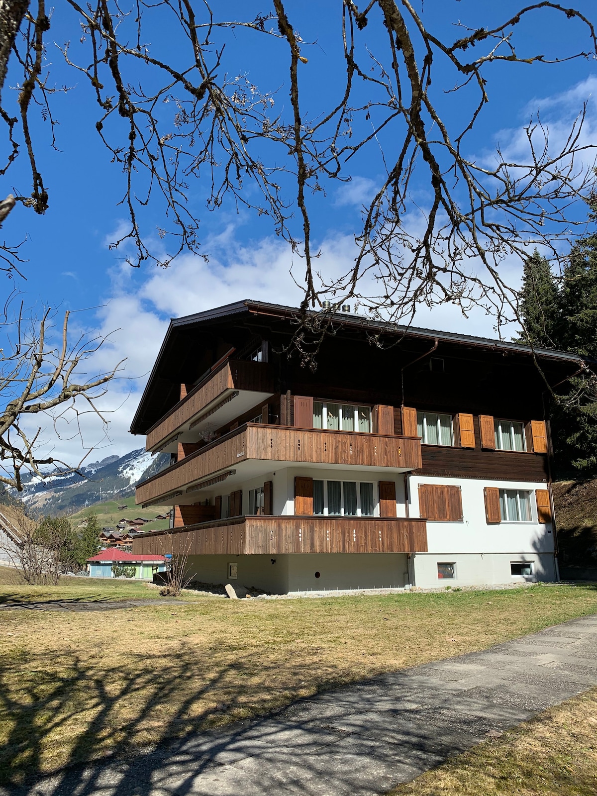 Grindelwald Superb Eiger景观和欧洲顶级景点