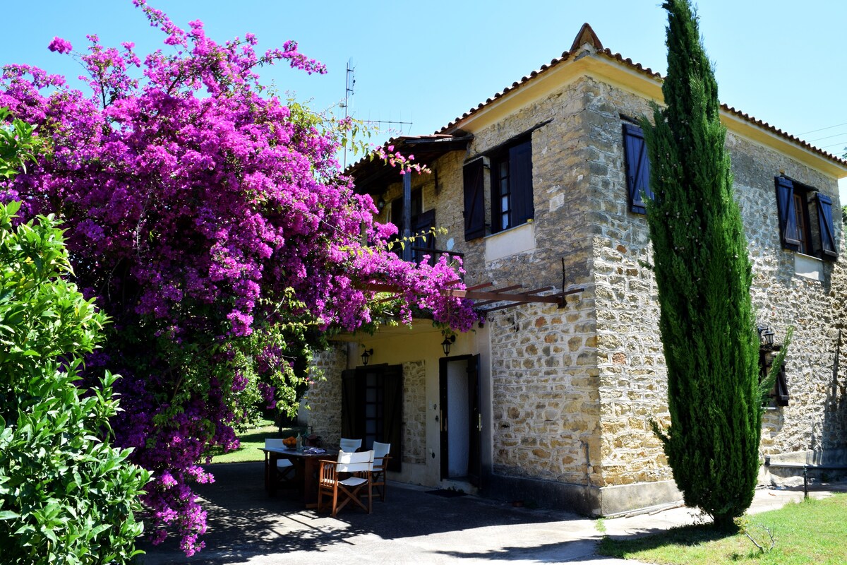 Traditional peaceful stone house