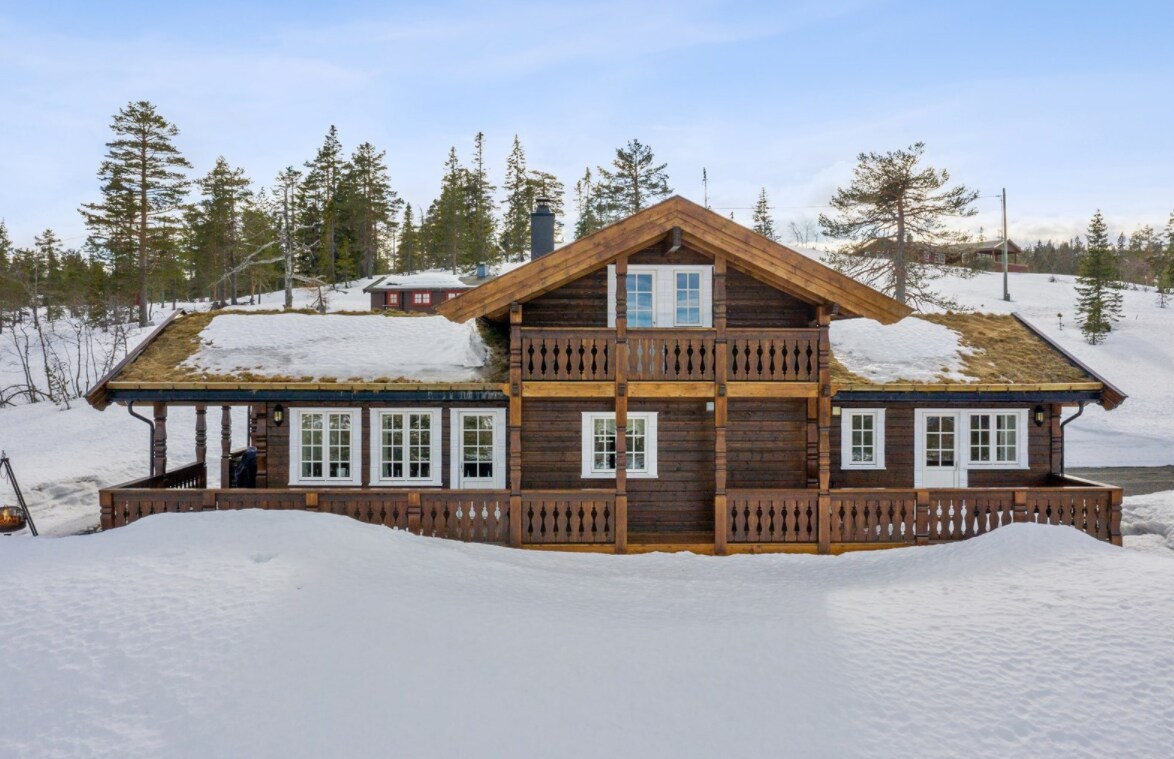 Blefjell的大型舒适家庭小木屋